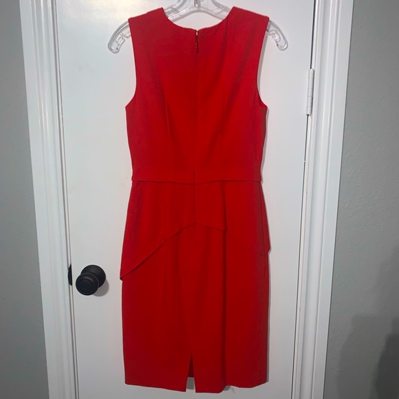 BCBGMAXAZARIA Coral Orange Red Mini Dress Women’s Size 2 Like New Condition - Picture 3 of 5